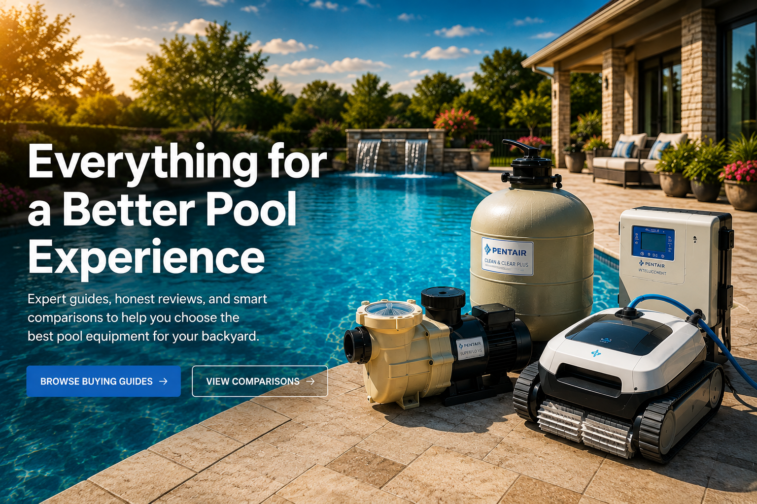 Modern swimming pool and pool equipment planning